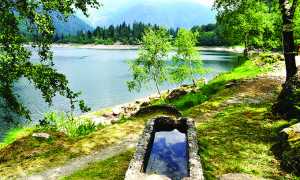 abbeveratoio con vista lago antrona