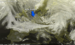 arrivo aria fredda mappa