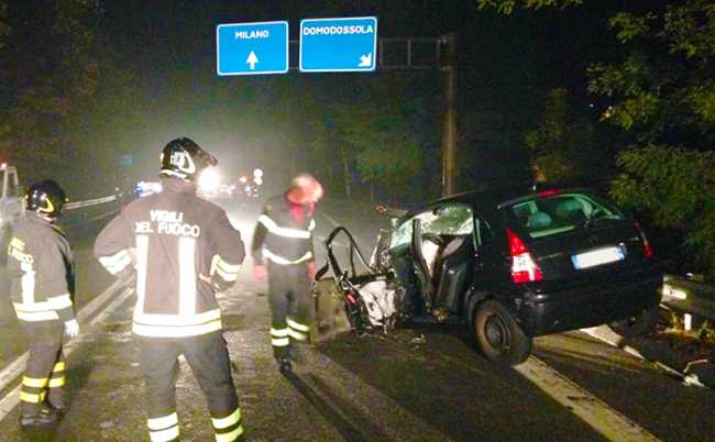 auto vigili incidente 
