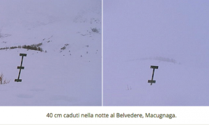 belvedere neve cartello