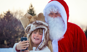 selfie babbo natale