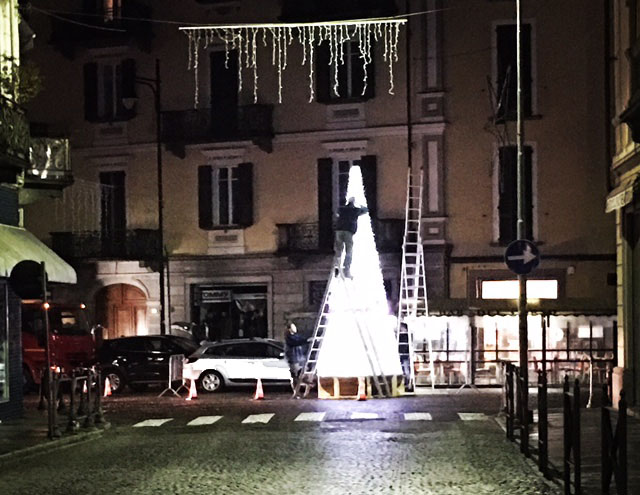 albero natale rossi