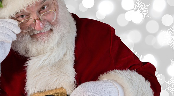 babbo natale ammiccante