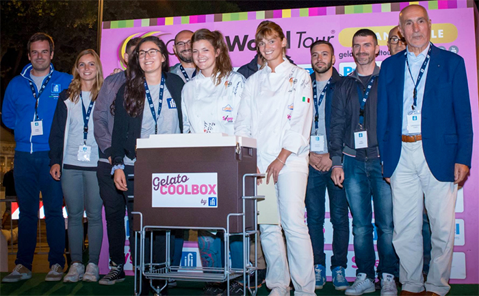 Die Gelati-Sorte "Milch und Minze" aus Formazza gewinnt in Misano den "GelatoGP Italian Challenge"