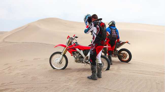 moto deserto