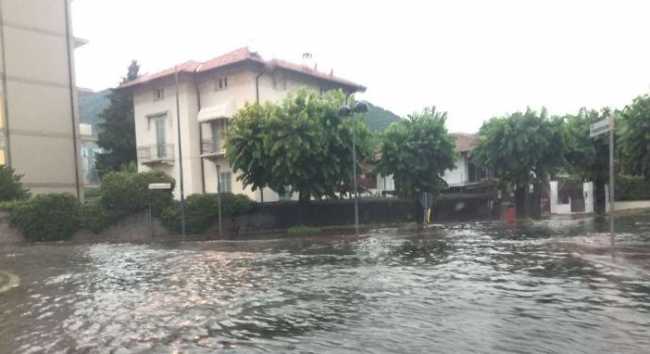 rotonda pallanza allagata