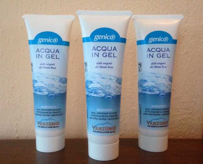 acqua in gel