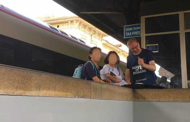 agenzia dogane binario stazione agente