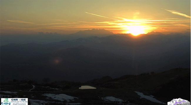 alba montagne meteo sole