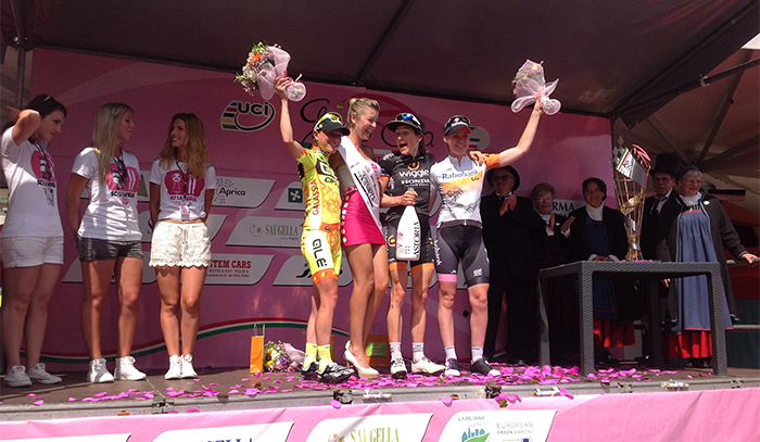 Die Etappe vom 10. Juli des Giro d’Italia für Radrennfahrerinnen in Omegna