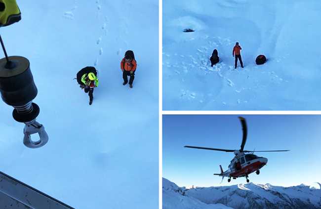 recupero elicottero moro