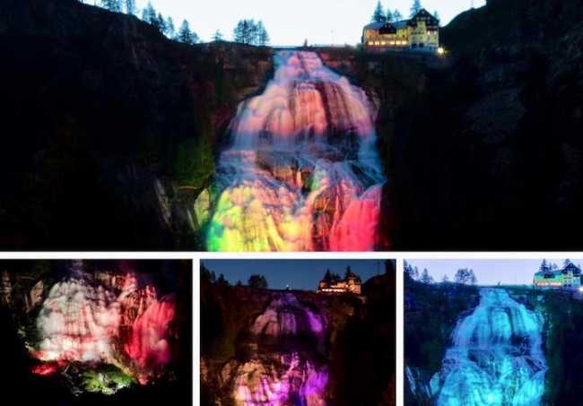 cascata toce colorata