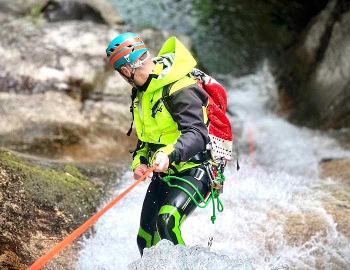 Canyoning an den Hängen des Monte Rosa